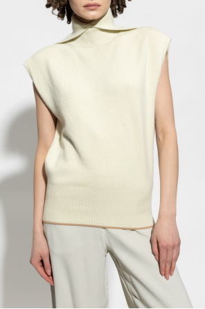 Victoria Beckham High Neck Knitted sweater sleeve & Pants Set