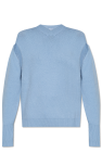 FERRAGAMO light blue V-neck sweater