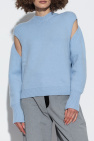 FERRAGAMO light blue V-neck sweater