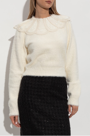 ROTATE Sweater with decorative collar