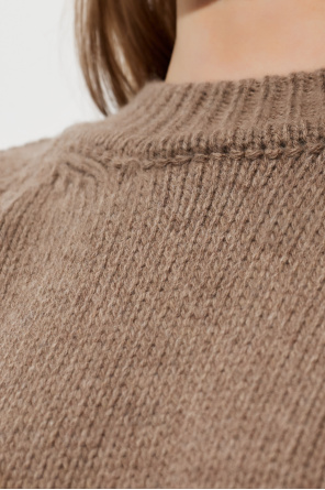ROTATE Wool sweater with ties on the sleeves