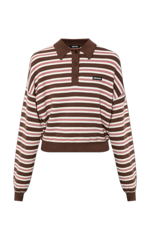 Striped polo shirt
