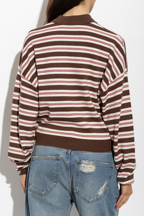 ROTATE Striped polo shirt