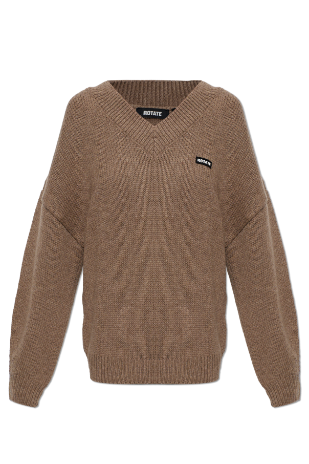 Sweater with logo patch od ROTATE