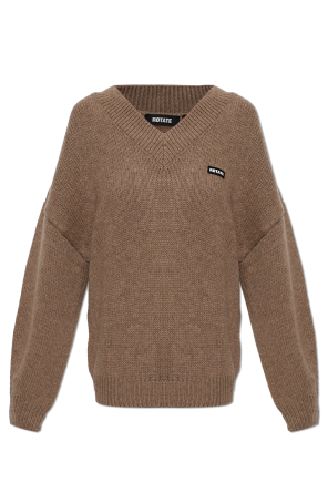 Sweater with logo patch