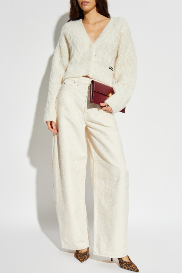 ROTATE Cárdigan con parche de logo