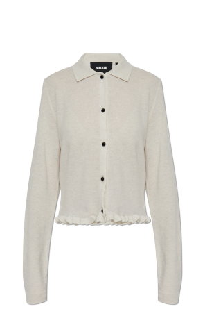 Cardigan with a ruffle