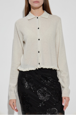 ROTATE Cardigan with a ruffle