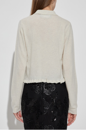 ROTATE Cardigan with a ruffle