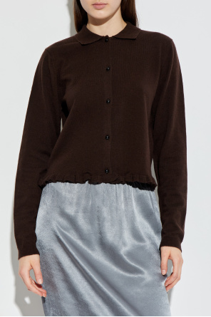 ROTATE Cardigan with a frill