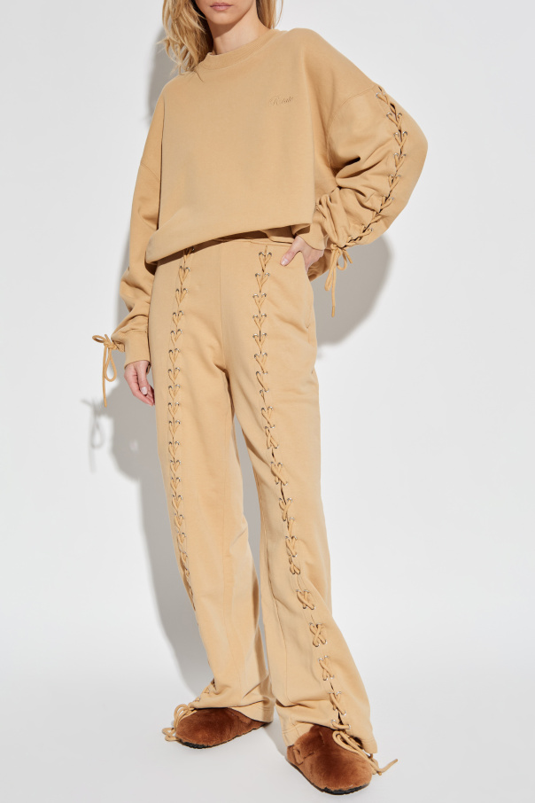 ROTATE Sweatshirt with lace-up sleeves