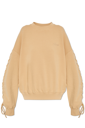 Sweatshirt mit durchzogenen Bändern an den Ärmeln