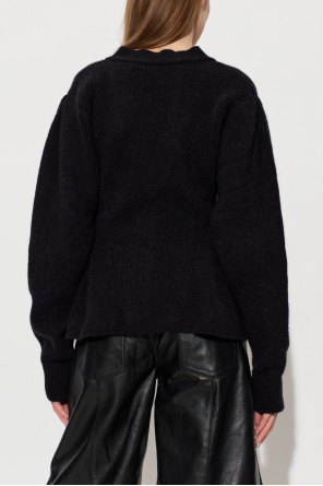 ROTATE Cardigan with peplum