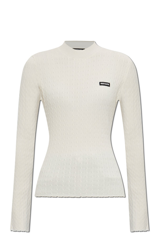 Sweater with logo patch od ROTATE