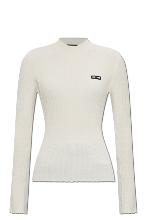 Sweater with logo patch