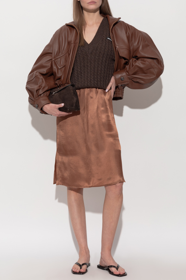 ROTATE Wool sweater with V-neck