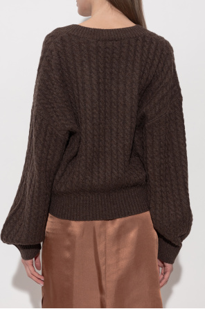 ROTATE Wool sweater with V-neck