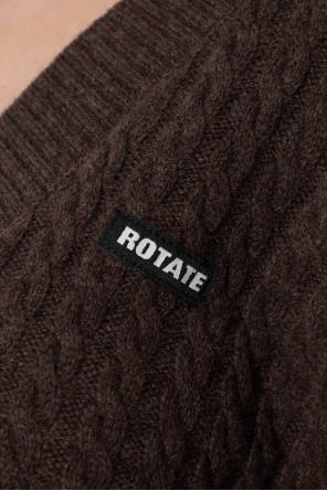 ROTATE Wool sweater with V-neck