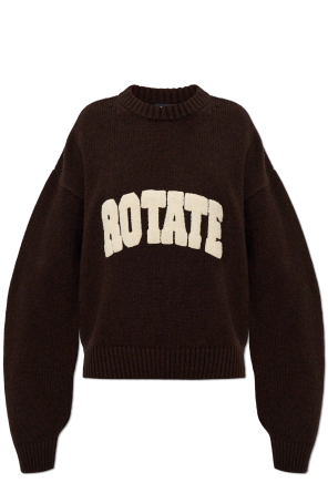 Wollpullover mit Logo