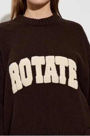 ROTATE Wool sweater with logo