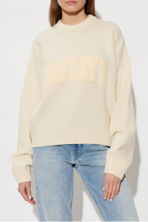 ROTATE Wool sweater with logo