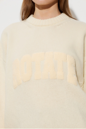 ROTATE Wool sweater with logo