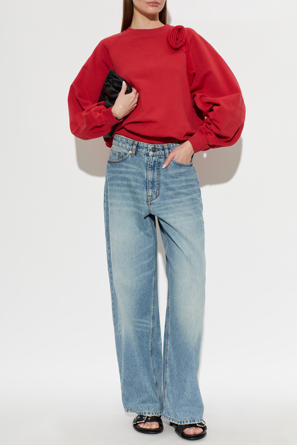 ROTATE Sweatshirt with decorative appliqué