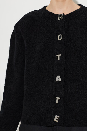 ROTATE Вълнена жилетка с лого