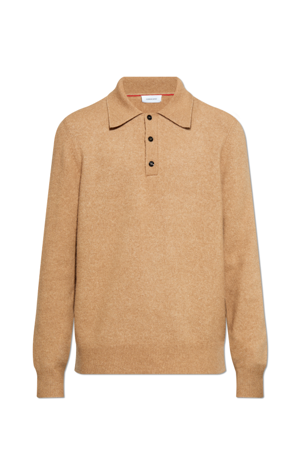 FERRAGAMO Wełniane polo