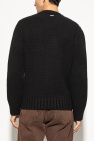 FERRAGAMO BLACK Sweater with decorative embroidery