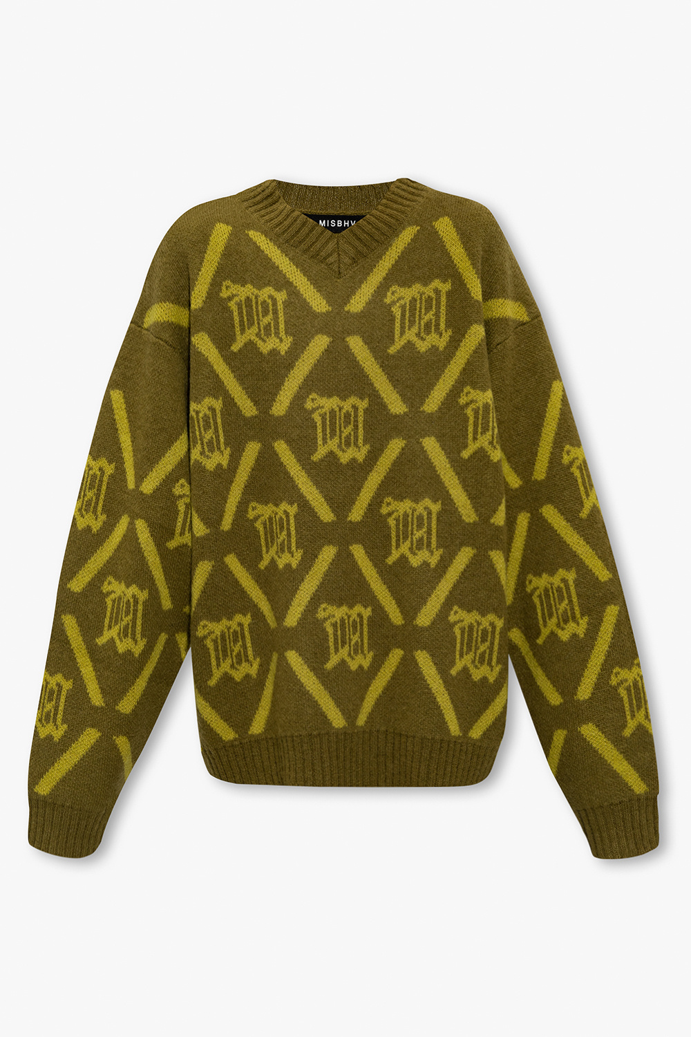 Misbhv Monogram Sweater In Green