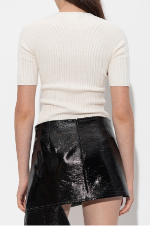 Courrèges Geripptes Top