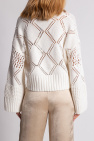 Holzweiler JDY sweater with high neck and shoulder details in beige