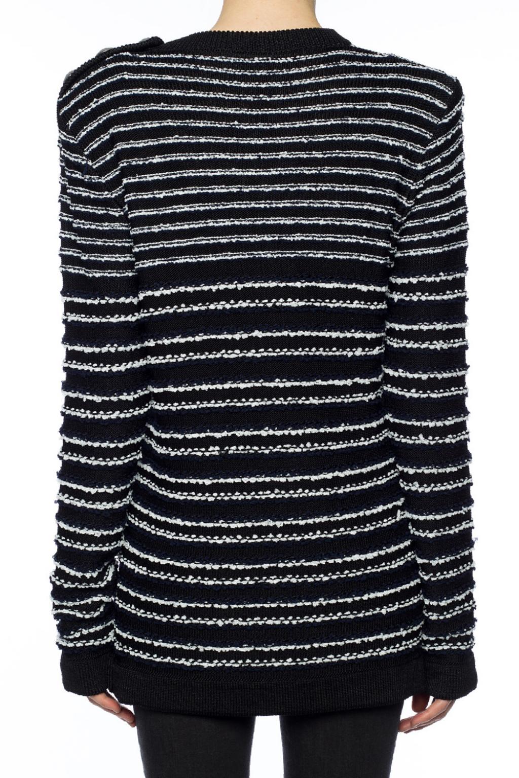 balmain striped sweater