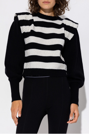 Hooded Sweatshirt 114188 KK001 ‘Ena’ sweater Dark with puff sleeves