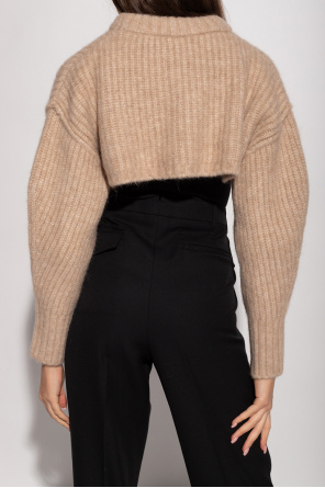 Holzweiler Cropped zip-front sweater