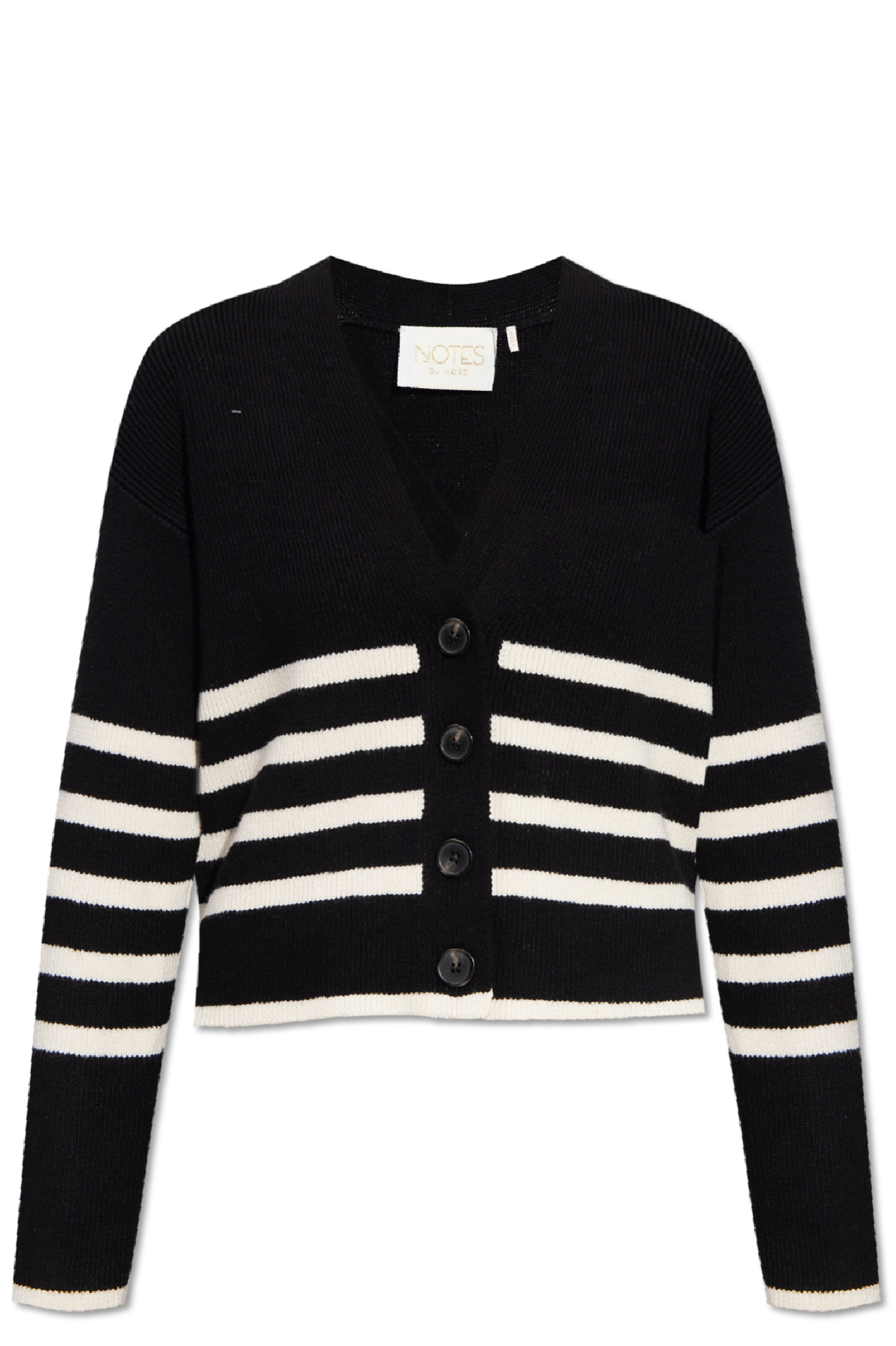 Stop Crying hoodie ‘Gaia’ striped cardigan