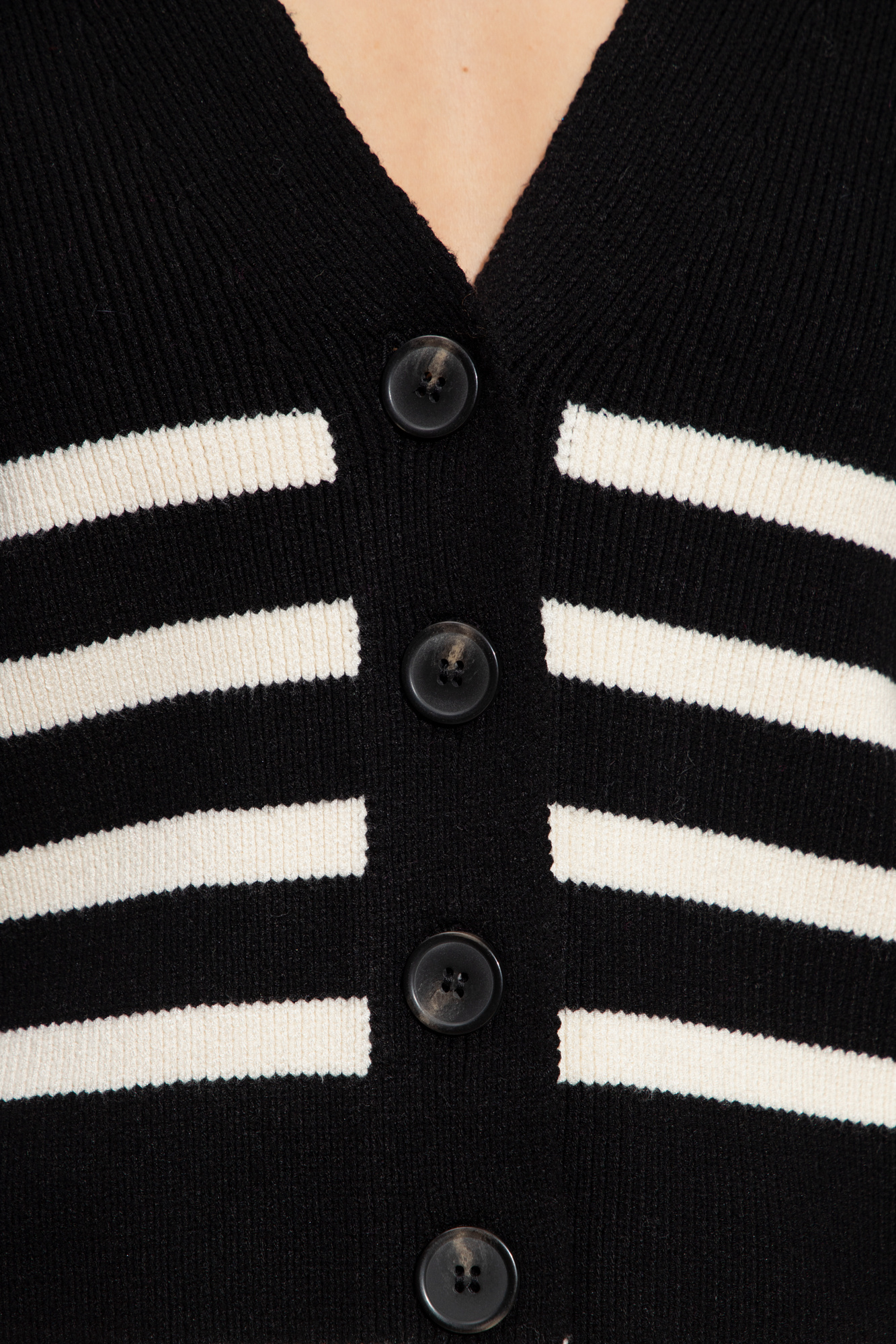 Stop Crying hoodie ‘Gaia’ striped cardigan