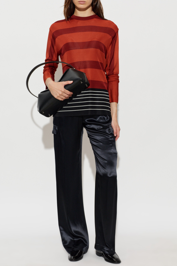 FERRAGAMO Top con estampado de rayas