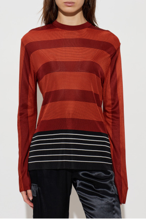 FERRAGAMO Top con estampado de rayas