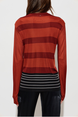 FERRAGAMO Top con estampado de rayas