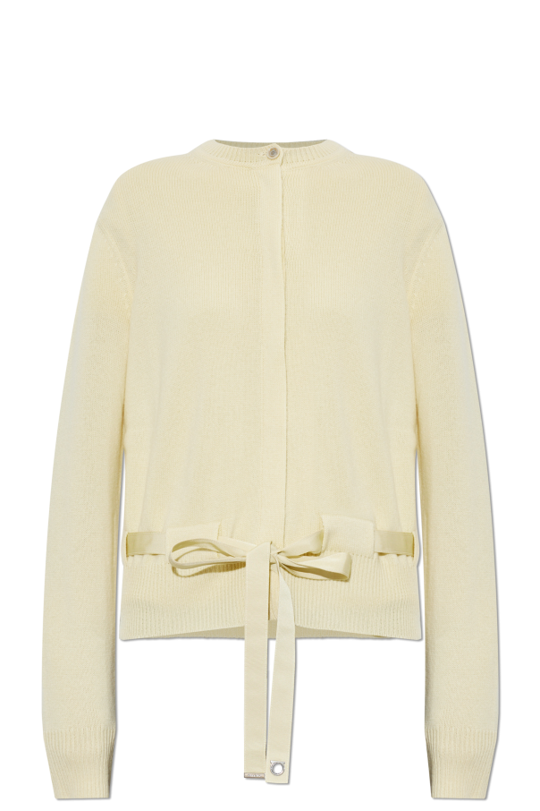 Cashmere cardigan with a belt od FERRAGAMO