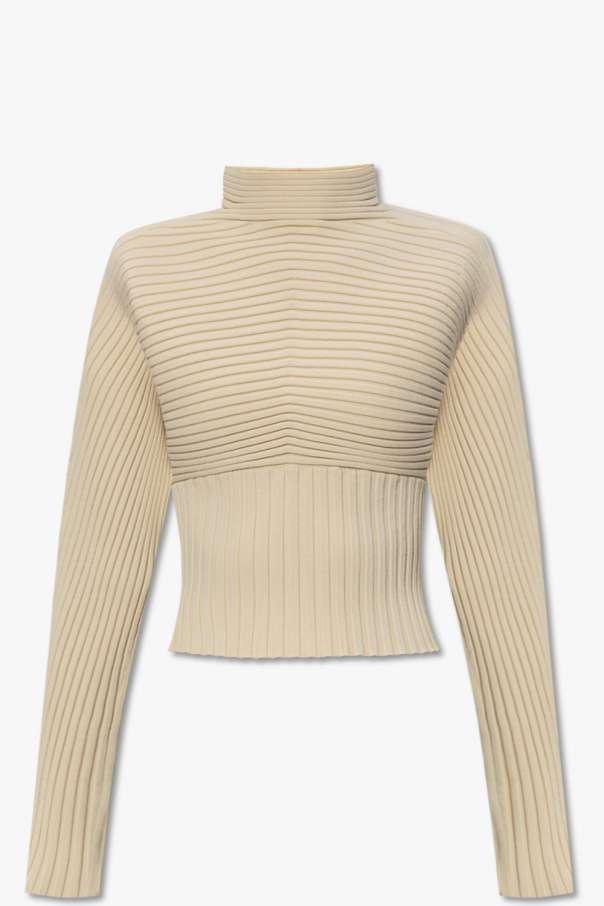 Tory Burch Cropped ribbed sweater