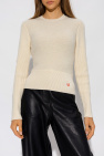 Victoria Beckham cream Sweater with logo