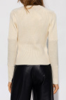 Victoria Beckham cream Sweater with logo