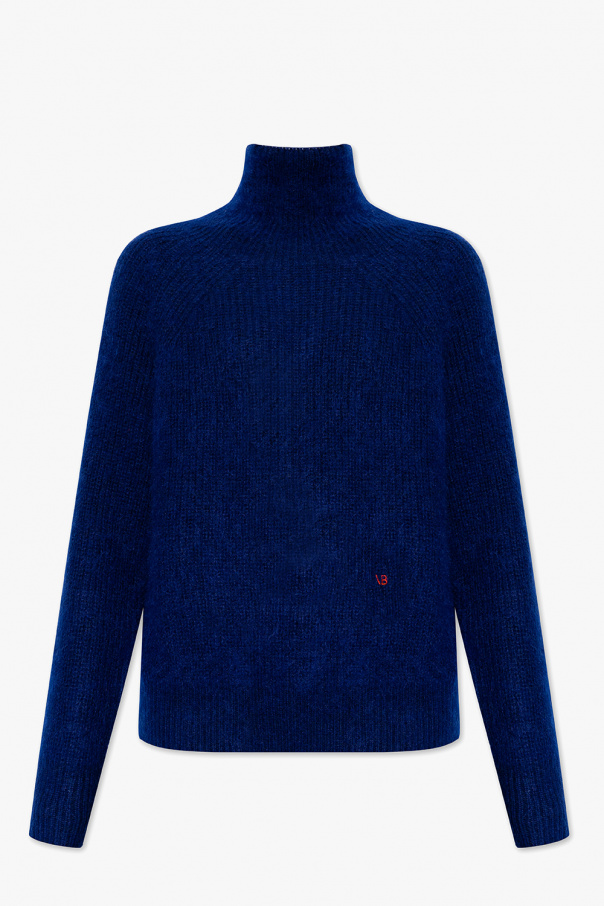 Victoria Beckham Logo-embroidered turtleneck sweater
