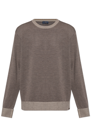 Wełniany sweter z okrągłym dekoltem