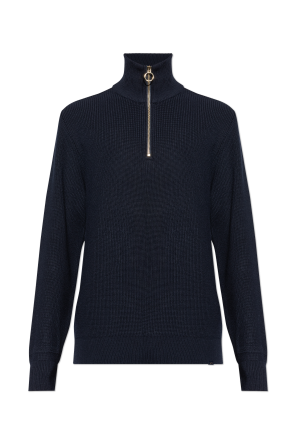 Sweater with a zip neckline