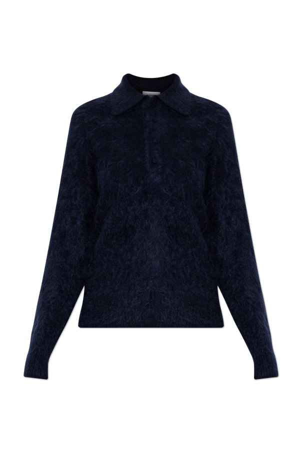 Cashmere Long-Sleeve Polo Shirt od forte_forte