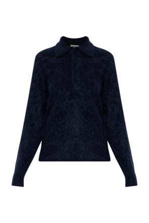 Cashmere Long-Sleeve Polo Shirt